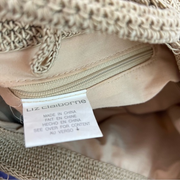 Liz Claiborne Crochet Knit Shoulder Bag Purse - Picture 9 of 10
